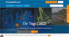 Desktop Screenshot of droomplekken.nl
